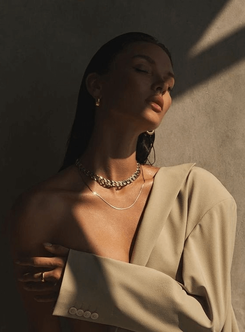 luxury woman posing